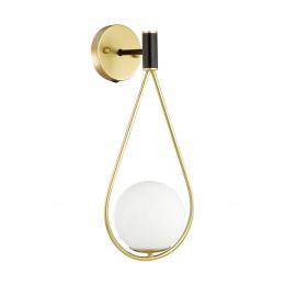 Odeon light 4810/1W PENDANT ODL21 371 золтой/черный/белый Бра с выкл. E14 1*40W FLARI 
